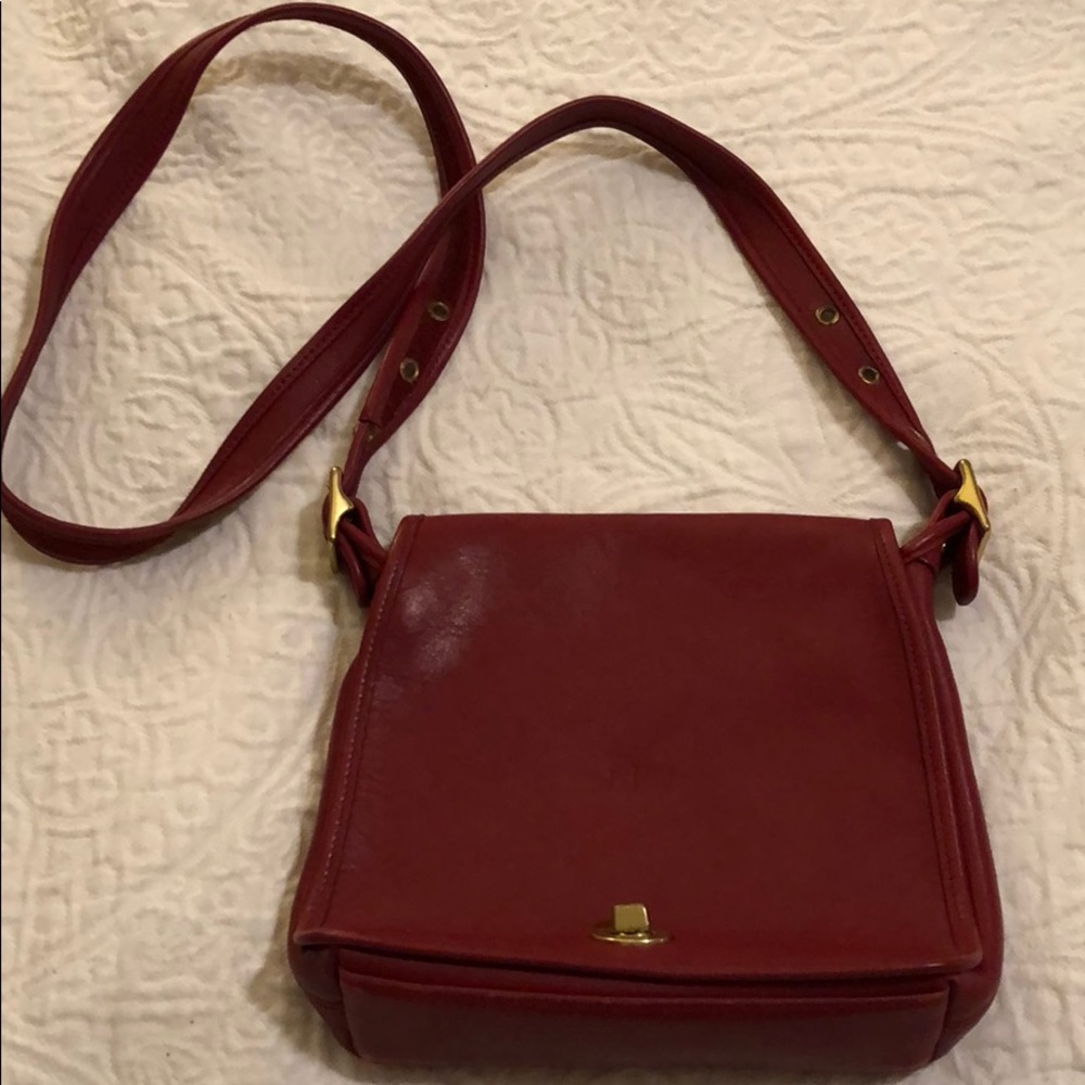 Vintage Red Coach Purse